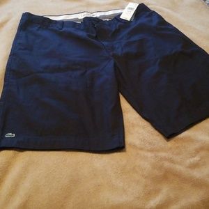 Khaki navy blue shorts